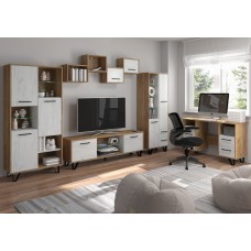 Mēbeļu komplekts BOSS 2, Craft zelts/Craft balts